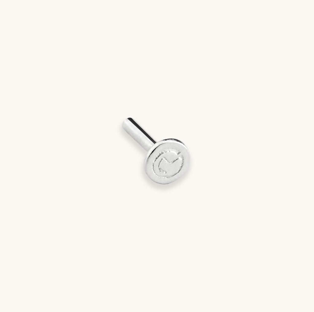 Trillion Flatback Earring : PEER09