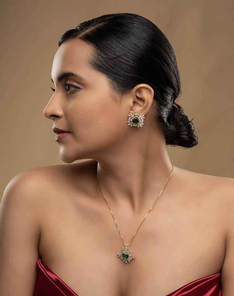 925 Silver Detachable Stone Pendant Set | 925 Silver Detachable