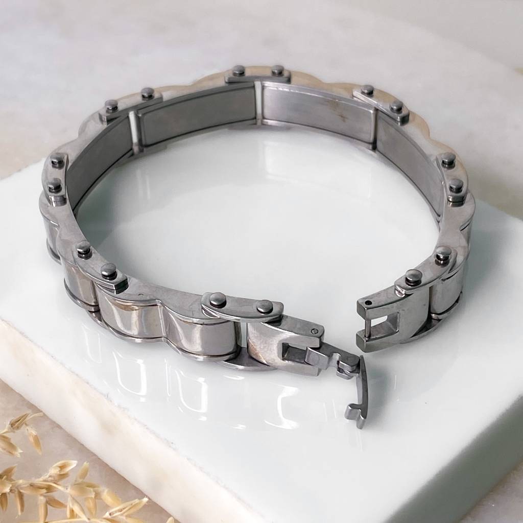 Silver Panther Men Bracelet : B327