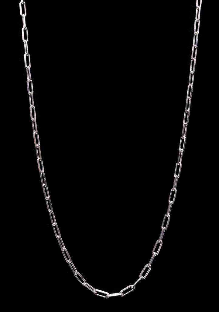 925 Silver Paper Clip Chain
