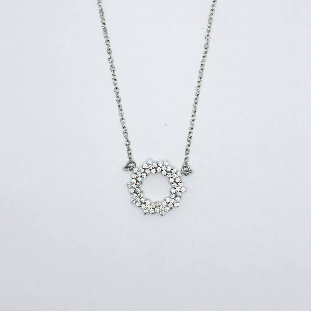 Celestial Radiance Starburst Pendant With Chain