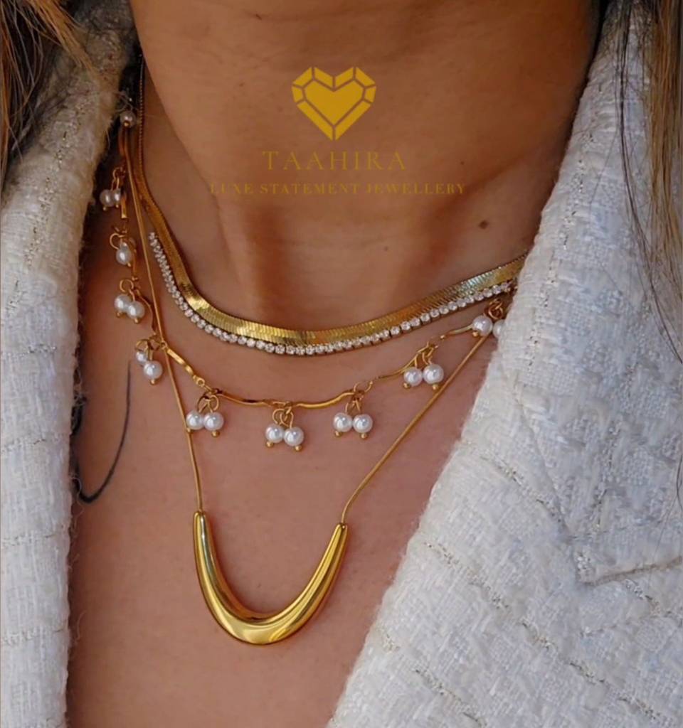 Stella U Shape Necklace : TAA-9800251605270-NECKLACE