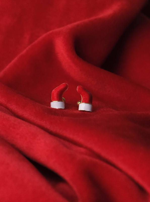 Stocking Studs In Sterling Silver With Gold Vermeil | Festive Christmas Jewelry For Women & Girls : StockingStuds