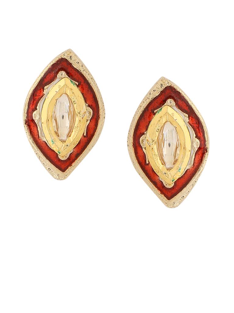 18K Gold Plated Red Meenakari Handcrafted Mangalsutra Set : ABMJMS03