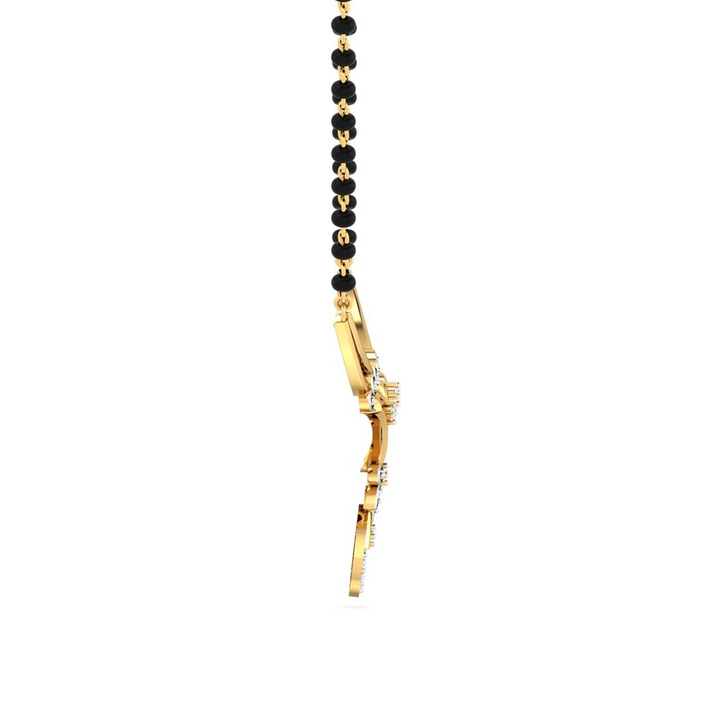 KuberBox 18K Yellow Gold Aaryanna Mangalsutra