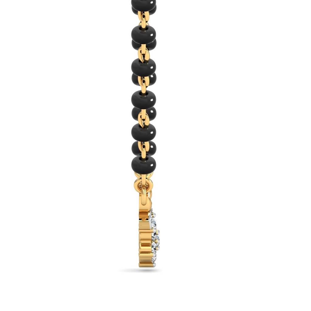 KuberBox 18K Yellow Gold Avdaat Mangalsutra