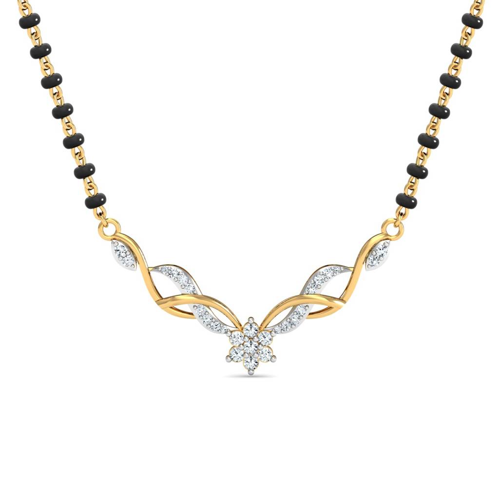 KuberBox 18K Yellow Gold Rudrani Mangalsutra