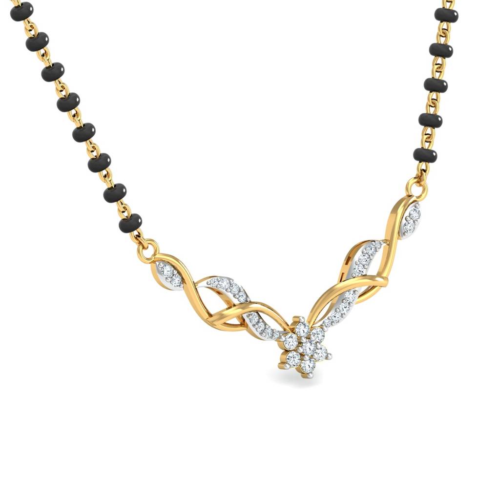 KuberBox 18K Yellow Gold Rudrani Mangalsutra