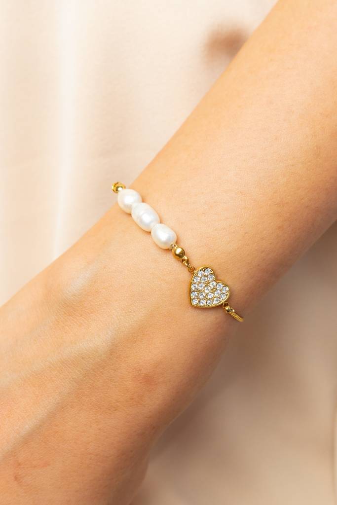 The Pearl Heart Bracelet : TB14