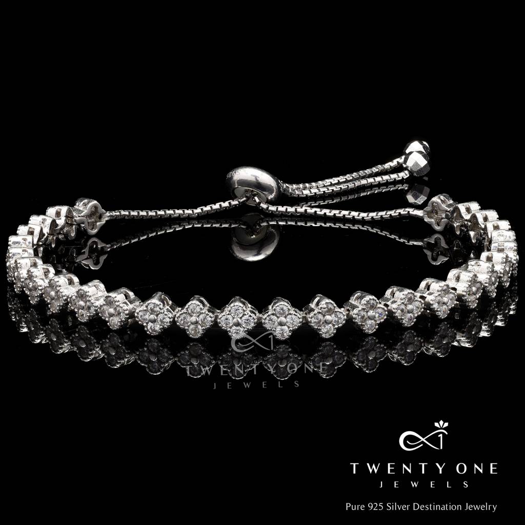 Rosetta Clover Leaf Adjustable Bracelet : TB4106