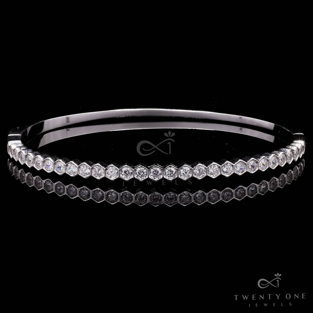 Pure 925 Silver Openable Jeremy Bracelet : TB4125