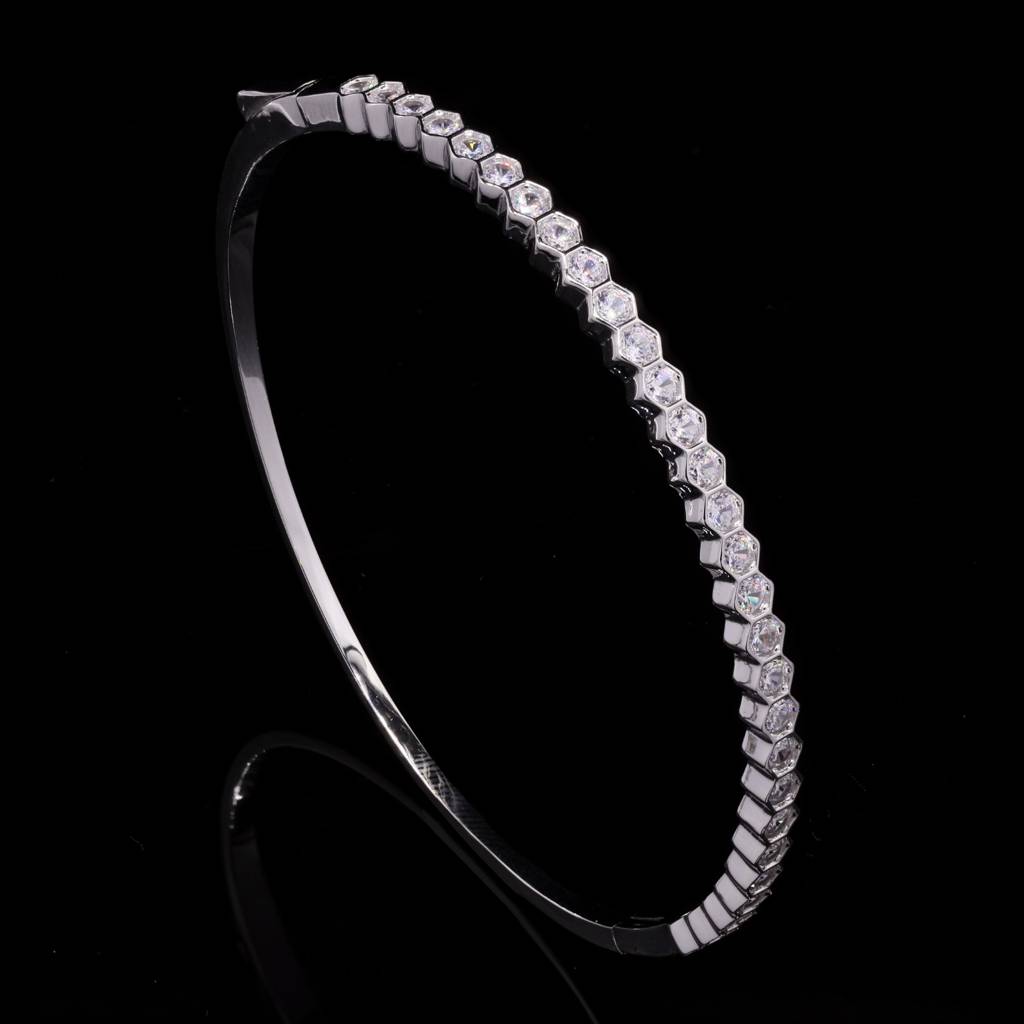 Pure 925 Silver Openable Jeremy Bracelet : TB4125