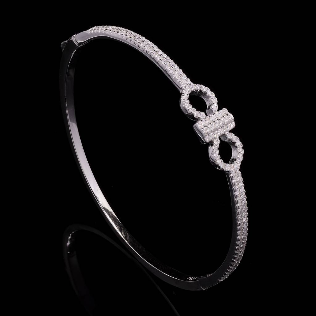 Luxury Brand Inspired Pure 925 Silver Openable Sara Bracelet