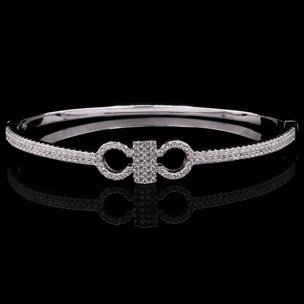 Luxury Brand Inspired Pure 925 Silver Openable Sara Bracelet : TB4129