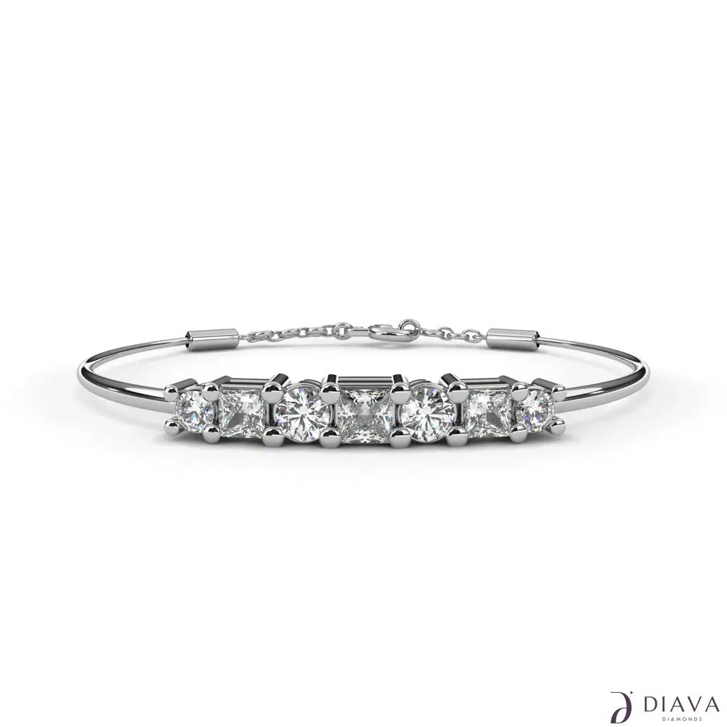 Bezel Set Multistone Bracelet : BezelSetMultistoneBracelet