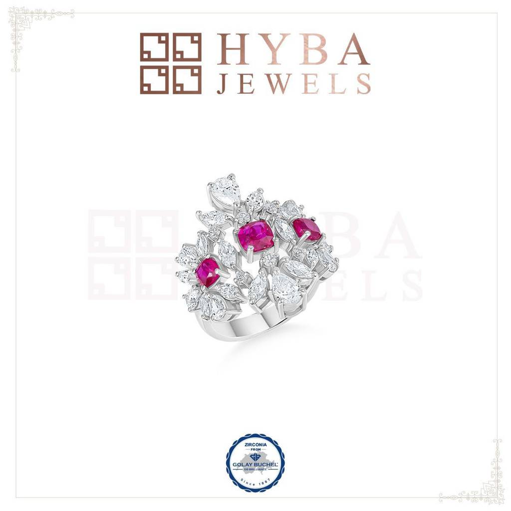 Ruby And Diamond Statement Ring : TD-2306-0003