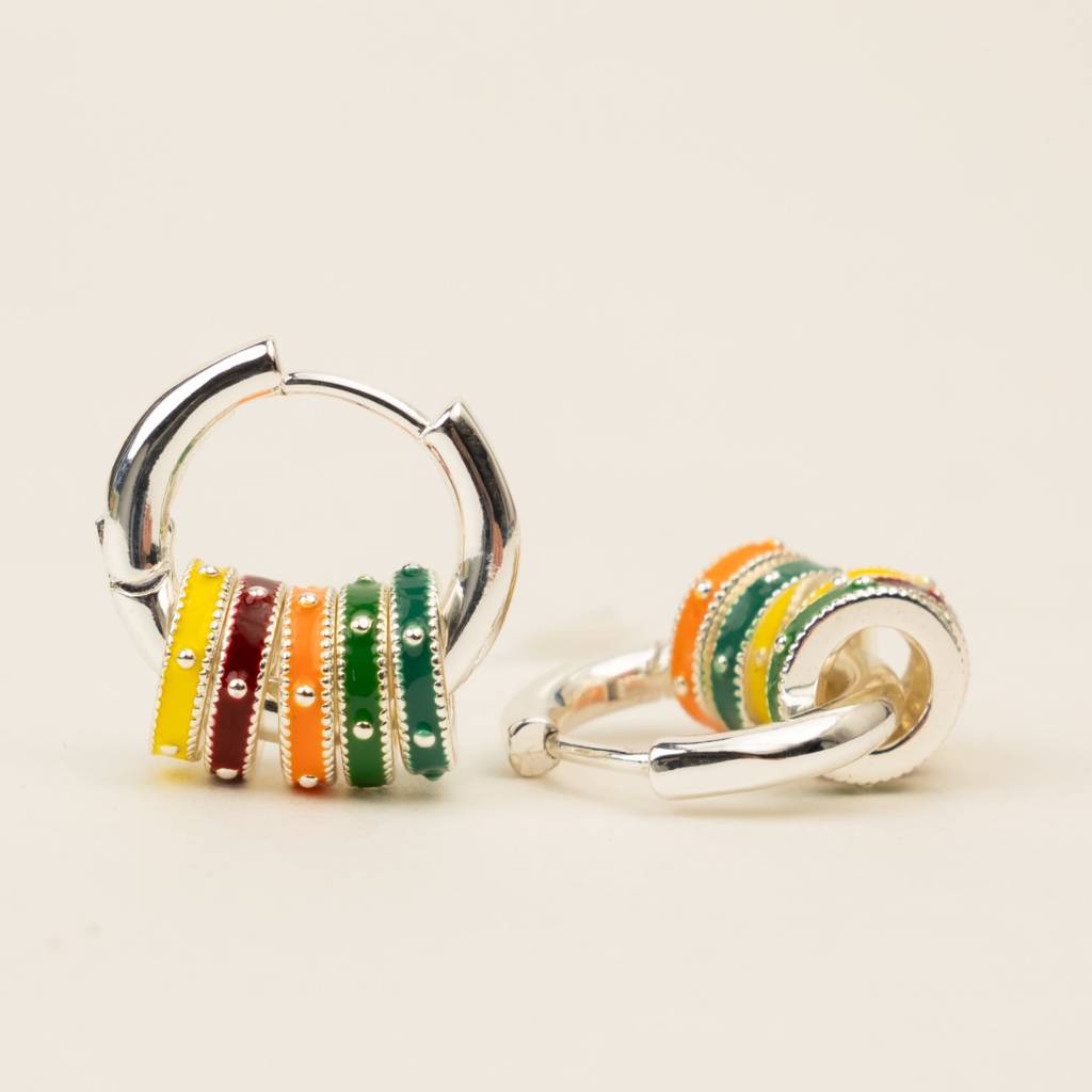 Lunari Silver Hoops : TE82