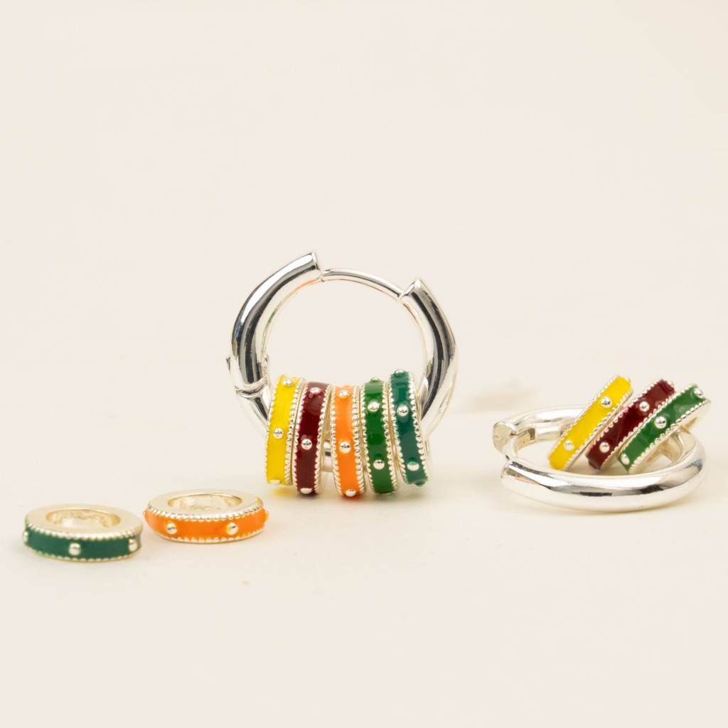 Lunari Silver Hoops : TE82