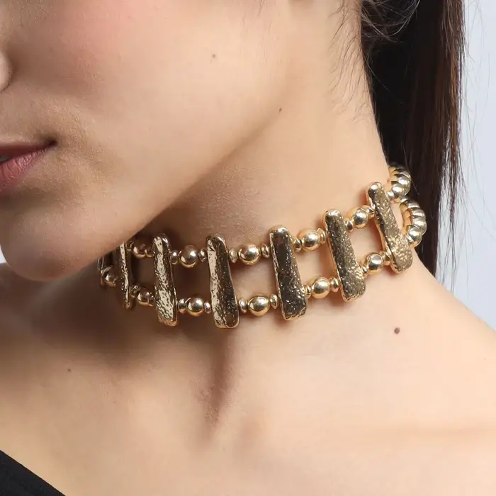 Tfc Aureate Gold Plated Choker Necklace : 20212
