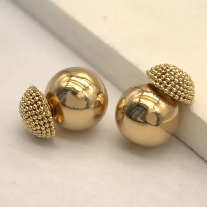 Tfc 24K Gold Bold Bead Multi- Way Festive Stud Earrings : 10414