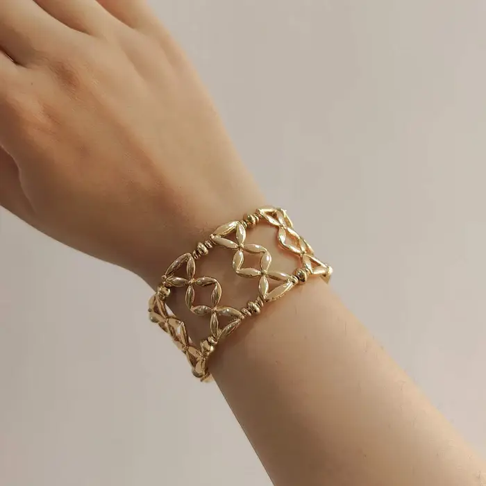 Tfc Intricabraid Gold Plated Bracelet : 40070