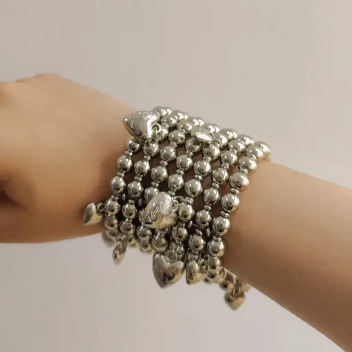 Tfc Lovely Heart Plated Stacked Bracelet : 40073