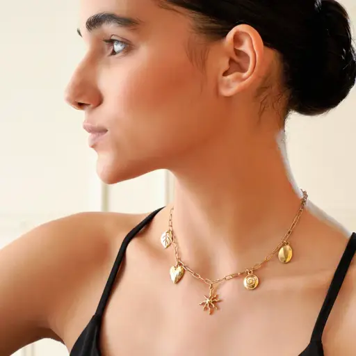 Tfc Dreamy Charms Gold Plated Necklace : 20030