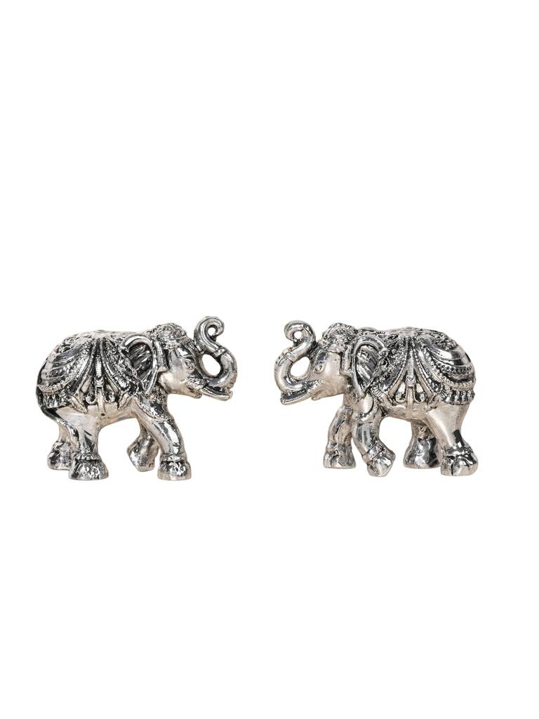 999 Silver Elephant Pair Gift Box : TGFT96