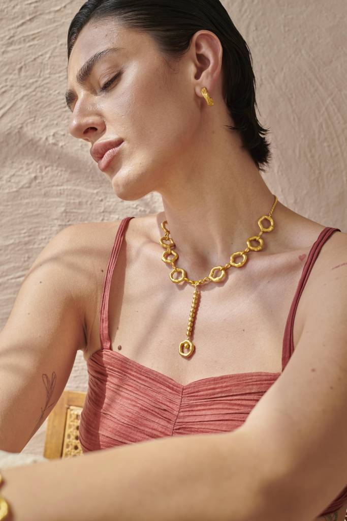 Linked Halo Necklace : AATLA087