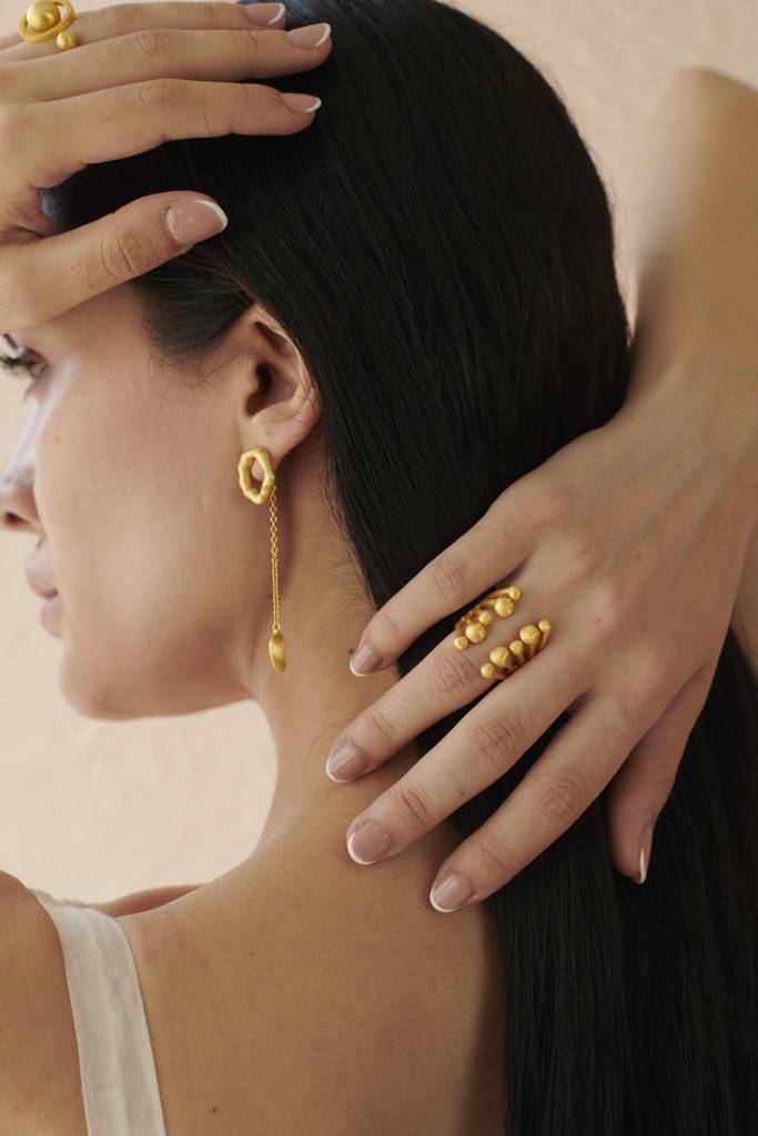 Halo Drop Earing : AATLA063