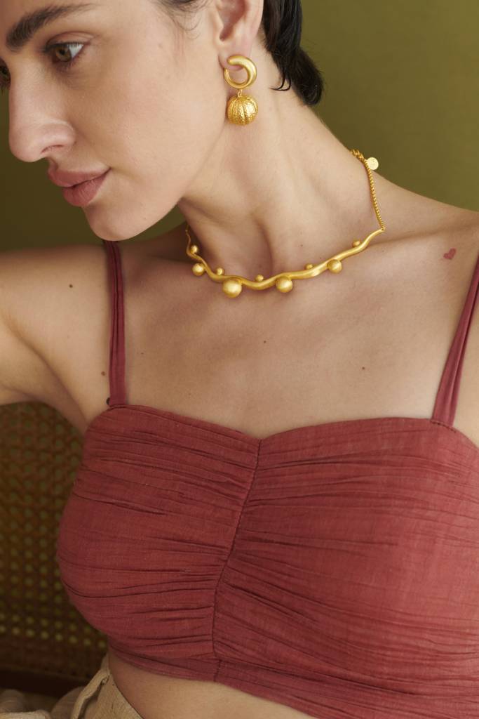 Swirl Enamel Drop Earing : AATLA047