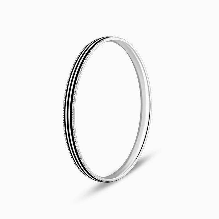 925 Silver Himmat Kada For Him, Fixed Size | Gifts For Men & Boys : TLBR010