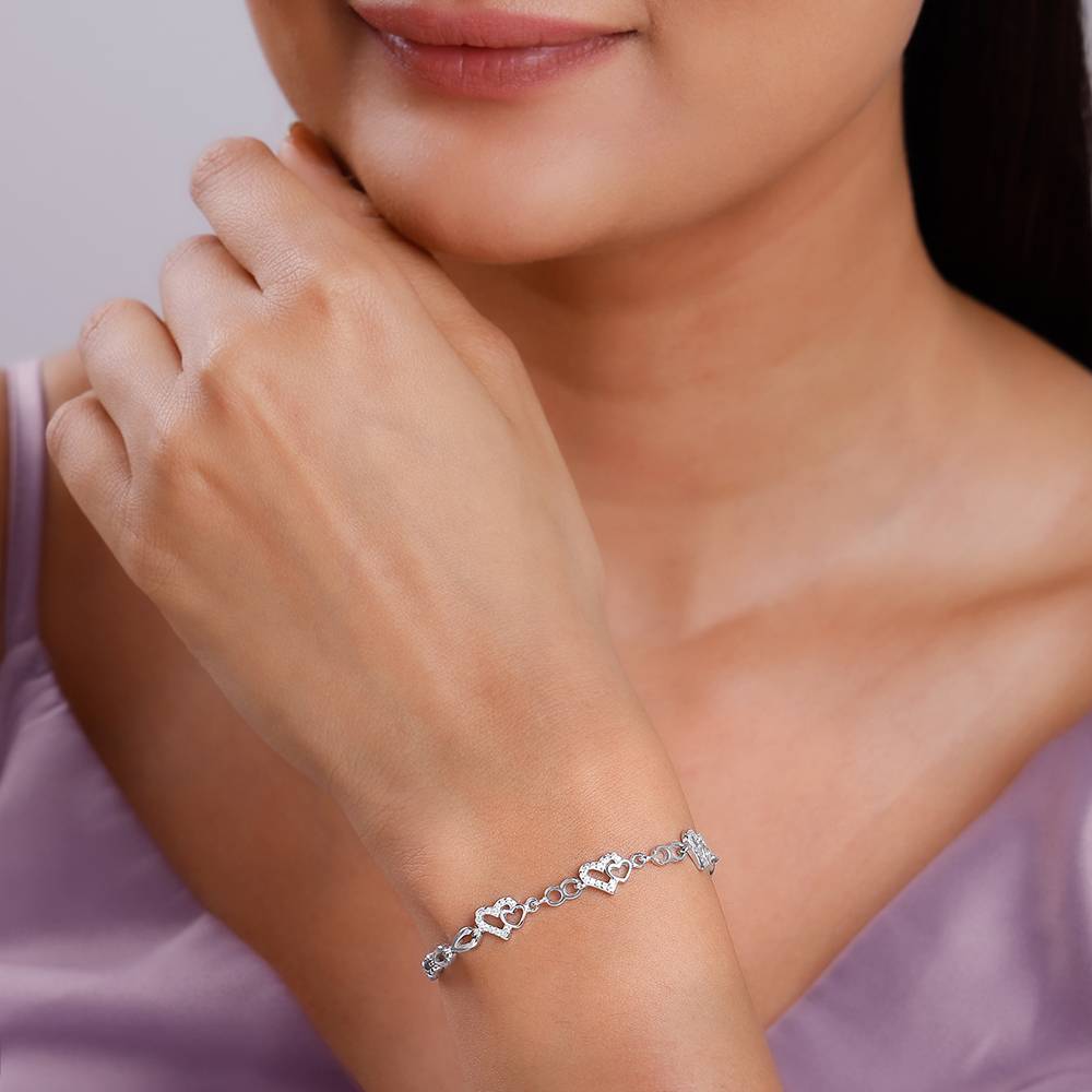 925 Silver Heart You Bracelet : TLBR068