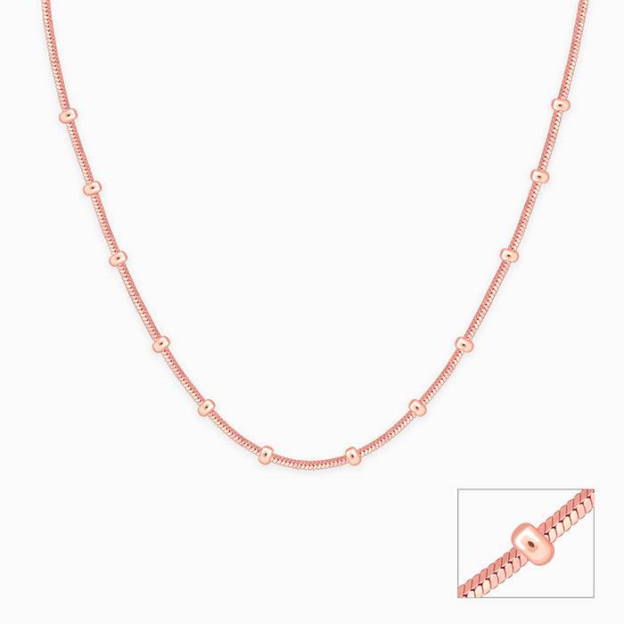 925 Silver Snake With Bead Chain| Gifts For Women And Girls : TLCH024
