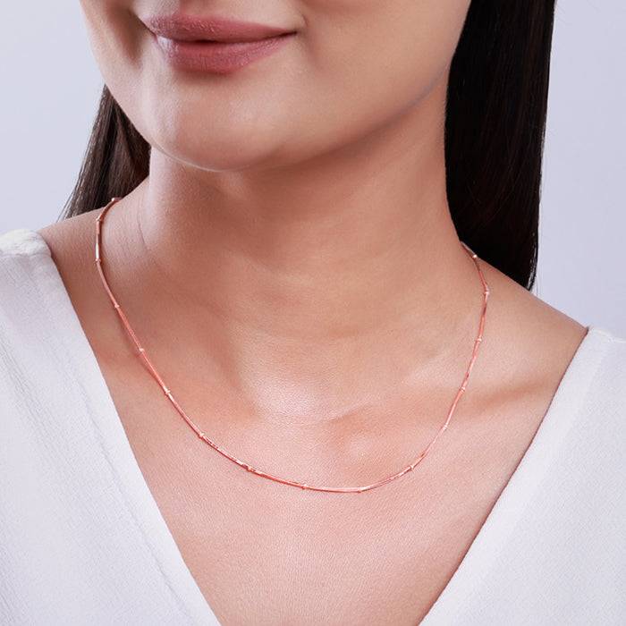 925 Silver Snake With Bead Chain| Gifts For Women And Girls : TLCH024