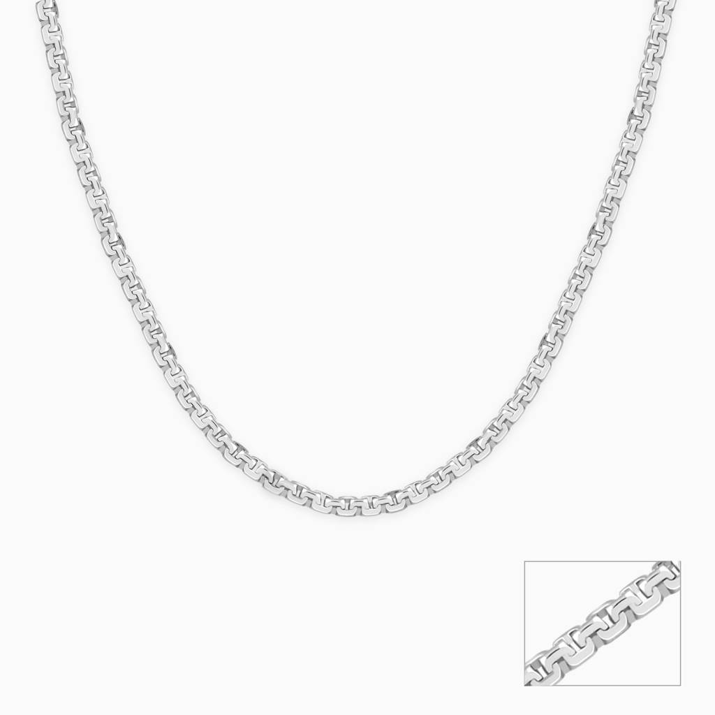 925 Silver Box Chain For Him| Gifts For Men & Boys : TLCH025