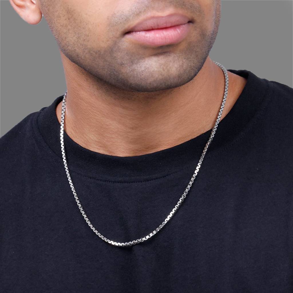925 Silver Box Chain For Him| Gifts For Men & Boys : TLCH025