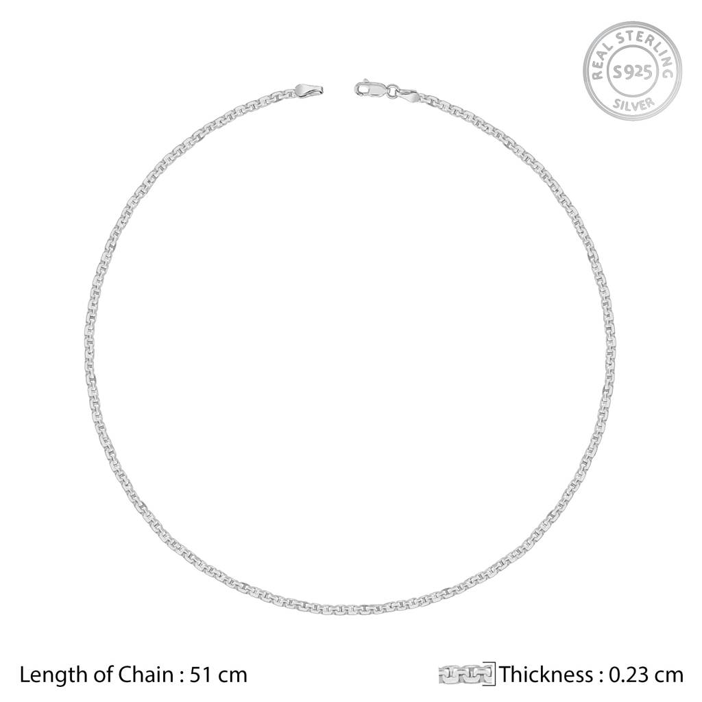 925 Silver Box Chain For Him| Gifts For Men & Boys : TLCH025