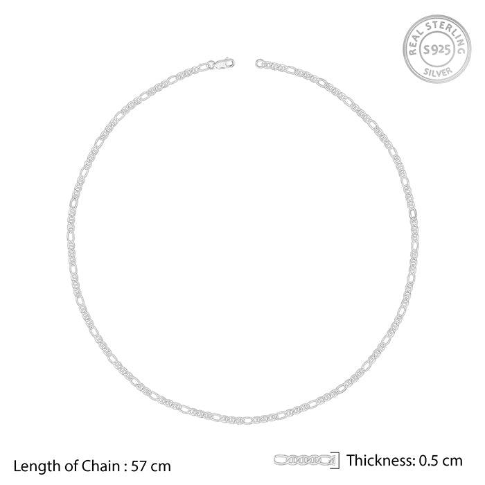 925 Silver Anchor Chain For Him|Gifts For Men & Boys : TLCH040