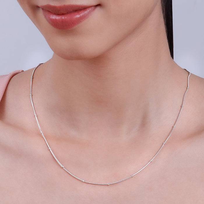 925 Silver Beaded Snake Chain| Gifts For Women And Girls : TLCH041