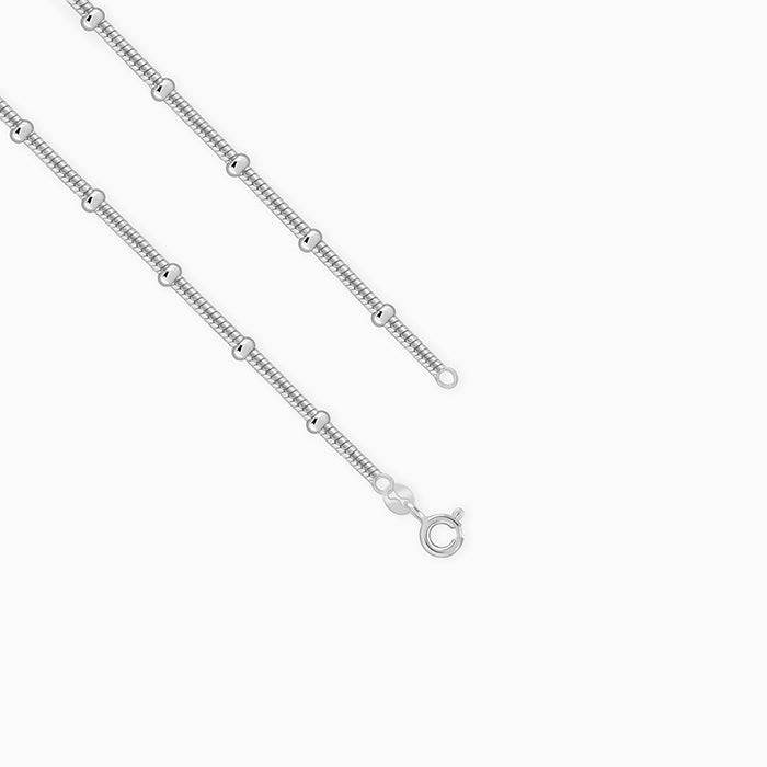 925 Silver Beaded Snake Chain| Gifts For Women And Girls : TLCH041
