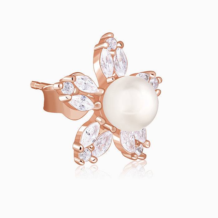 925 Silver Rose Gold Byeol Pearl Earrings| Drops To Gift Women & Girls : TLER018