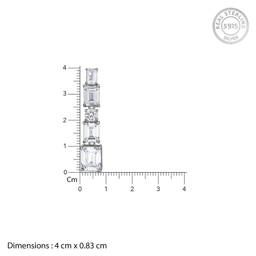 925 Silver Glam Earrings| Drops To Gift Women & Girls | With Certificate Of Authenticity And 925 Stamp | 6 Months War : TLER01