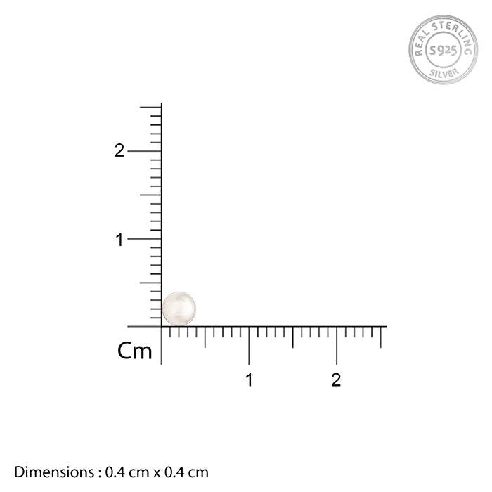 925 Silver Sea Pearl Stud Earrings| Drops To Gift Women & Girls : TLER06
