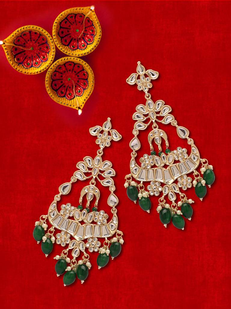 Gold-Plated Classic Drop Earrings : TMED21027