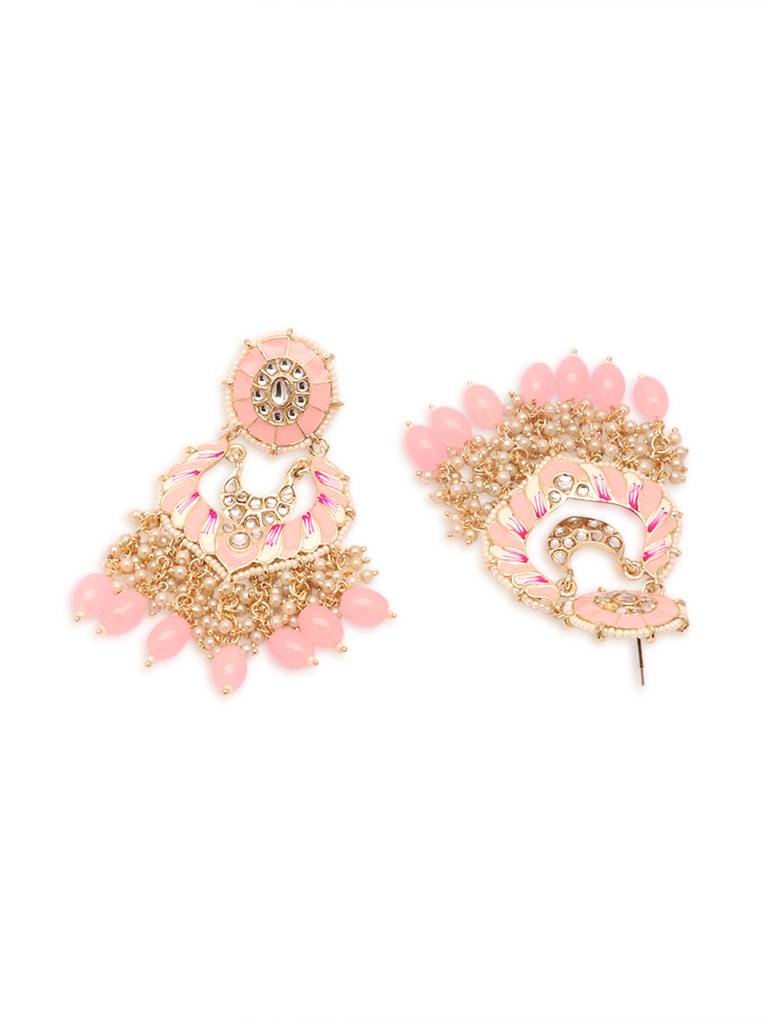 Gold-Plated Classic Chandbalis Earrings : TMED21035