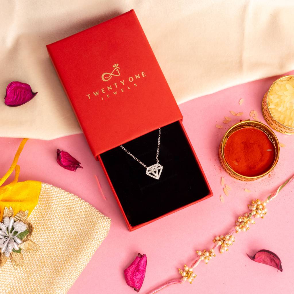 American Diamond Studded Super Man Pendant With Chain On Pure 925 Silver : TP5274