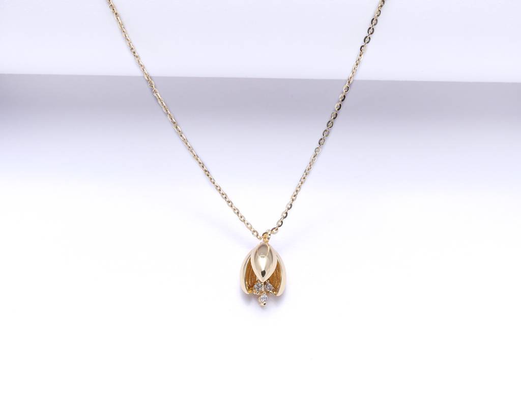 The Bloomingdale Gold Finish Raisa Pendant With Chain : TP5303