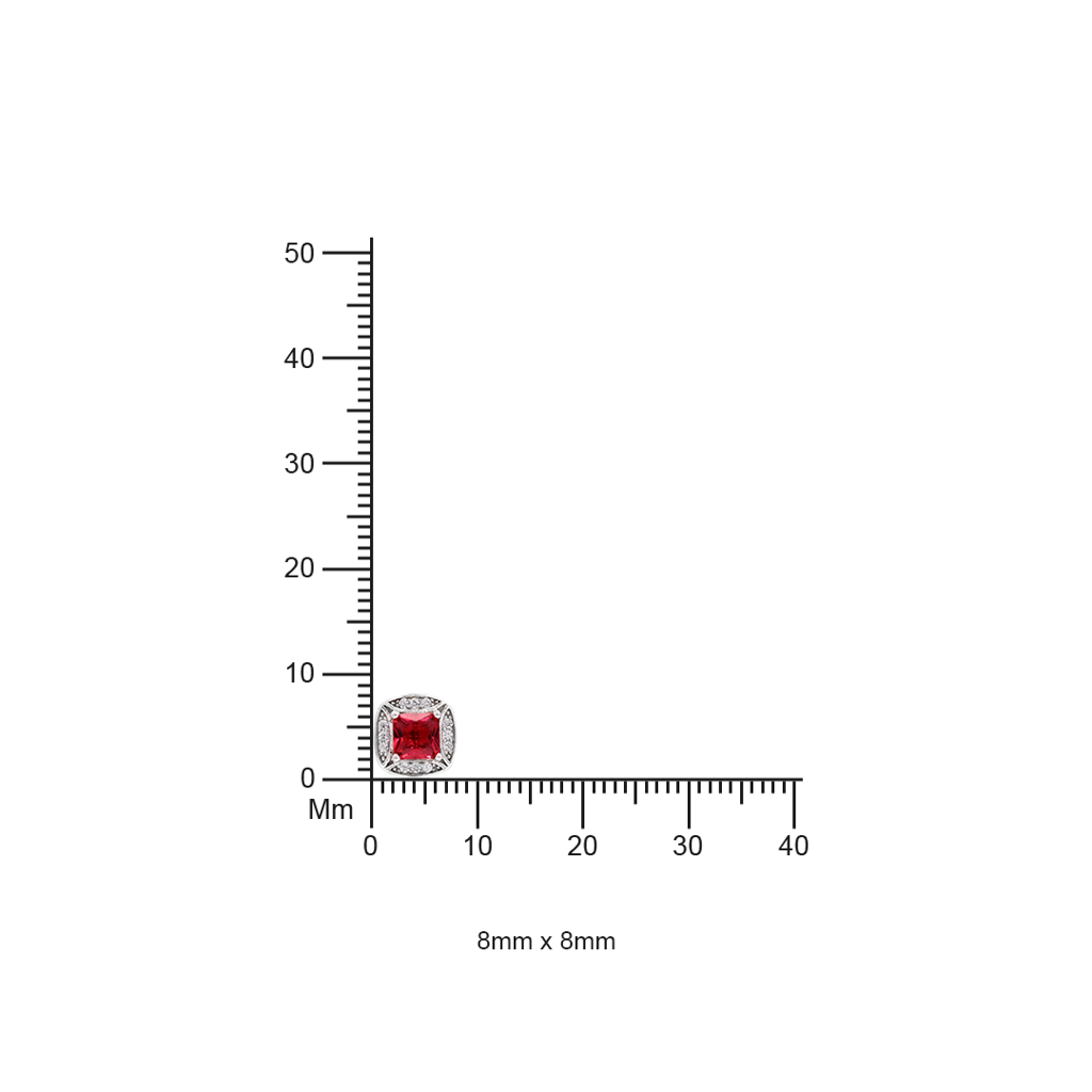 Ruby And Diamond Studded Robert Pendant Set On Pure 925 Silver : TPS5325