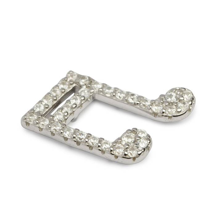 Music Trinket Cz Silver Tops : TP23